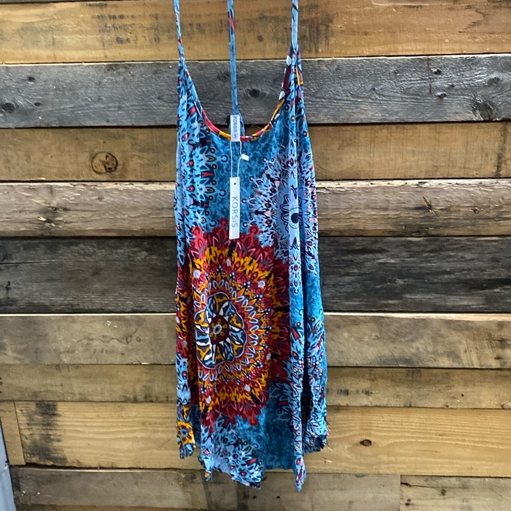 KORSIS Summer Dress Women Casual T Shirt Dresses Swin Beach Vacation Sundress